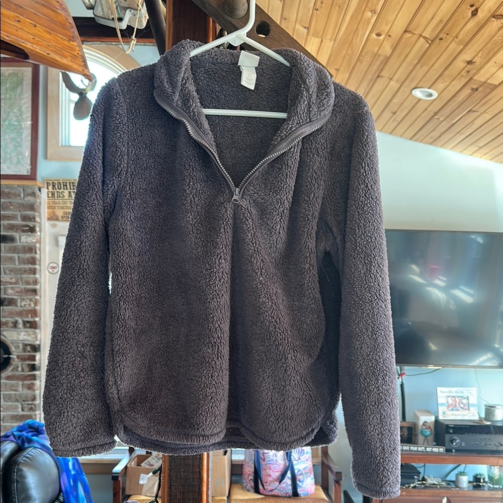 H&M SM Cozy Fleece Quarter-Zip Pullover